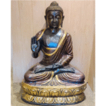 Brass Handcrafted Huge Magnificent Buddha Statue – Customizable Color 6 feet