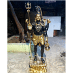 Brass Large Majestic Standing Lord Shiva Statue 90 inch